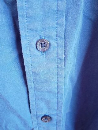 Camicia Tommy Hilfiger Uomo Slim Fit Cotone Blu