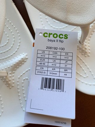 Crocs Baya II Flip Talla 48-49 Nuevas