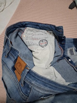 Pantalón vaquero Salsa desgastado