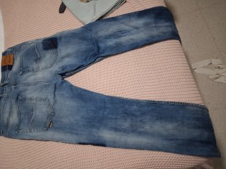 Pantalón vaquero Salsa desgastado