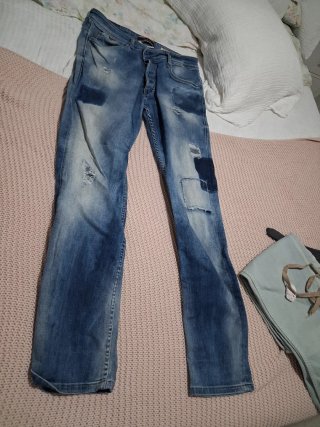 Pantalón vaquero Salsa desgastado