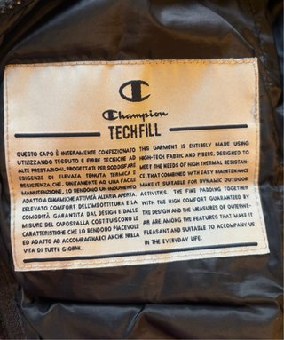 Chaleco Champion Negro con Capucha Unisex TALLA S