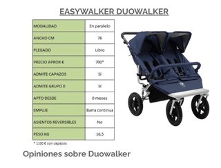 Carrito Gemelar Easywalker