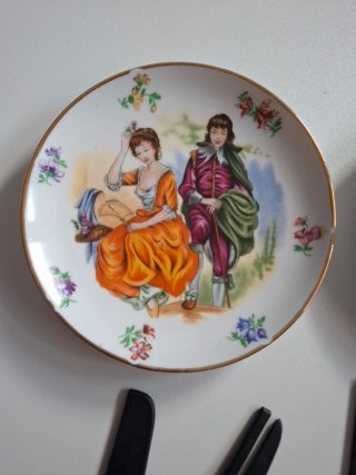 Set di 2 Piatti Decorativi