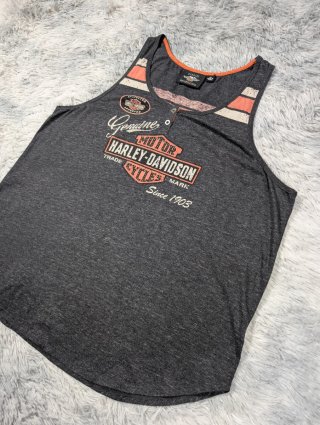 Harley Davidson Camiseta Tirantes Gris Vintage AP