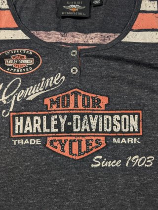 Harley Davidson Camiseta Tirantes Gris Vintage AP