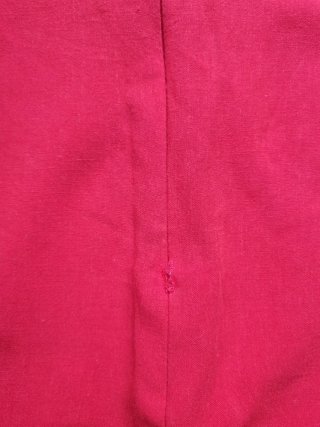 Mini Falda Zara Roja Efecto Lino