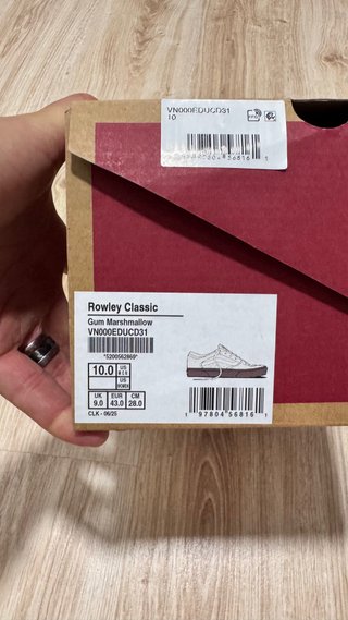 Vans Rowley Clásicas Talla 43 blancas Nuevas