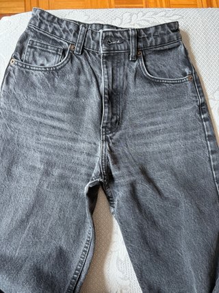 Pantalón vaquero Zara gris mujer T.34