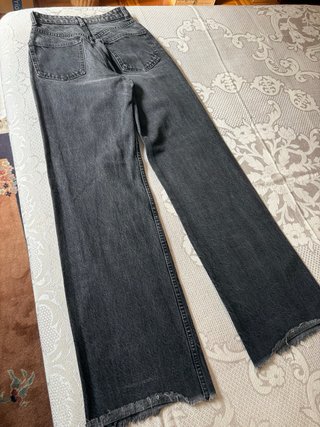Pantalón vaquero Zara gris mujer T.34