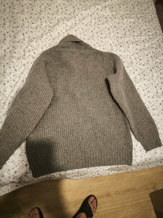 Jersey cuello alto Fred Perry gris