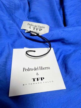 Vestido asimétrico azul Pedro del Hierro