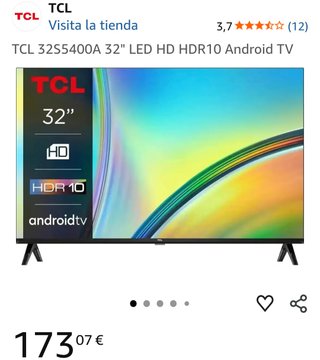 TV TCL 32 LED HD HDR10 Android TV