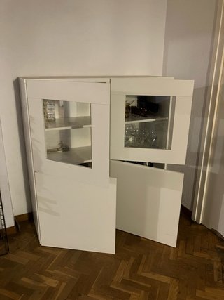 Vitrina IKEA Blanca Cristal