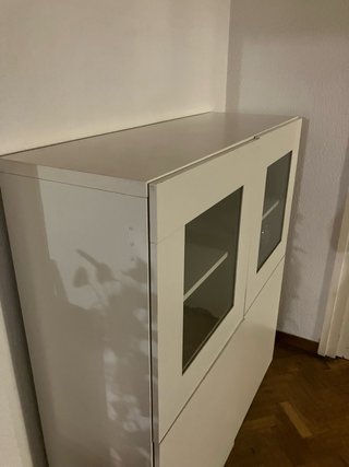 Vitrina IKEA Blanca Cristal
