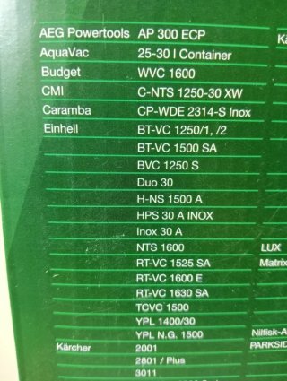 Bolsas filtro Aspiradoras PARKSIDE 10 uds