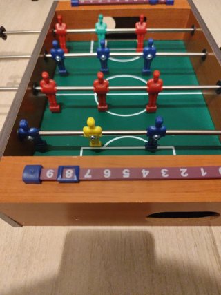 Futbolín de mesa pequeño
