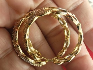 Pendientes Aro Chapados en Oro 18k Gran oferta