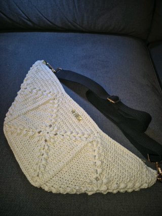 Bodycross crochet beige