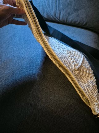 Bodycross crochet beige