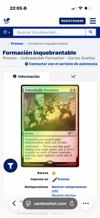Unbreakable Formation Promo MTG precintada