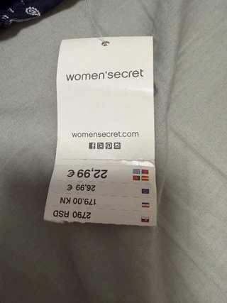 Mono corto Women's Secret talla XS nuevo