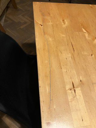 Mesa comedor madera + 4 replica silla Eames