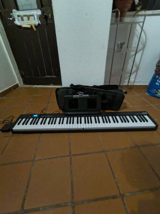 Teclado VEVOR 88 Teclas Dobrável