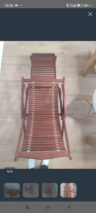 Hamacas de madera marrones
