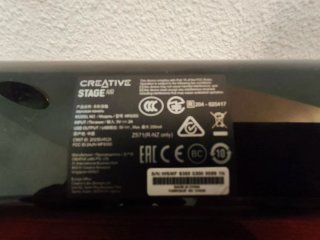 Barra de Sonido Creative Stage Air Negra