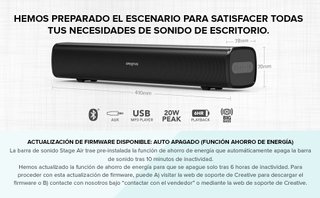 Barra de Sonido Creative Stage Air Negra