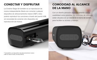 Barra de Sonido Creative Stage Air Negra