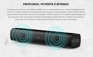 Barra de Sonido Creative Stage Air Negra