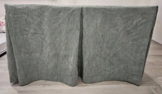 Falda mesa camilla gris