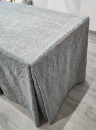Falda mesa camilla gris