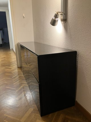 Aparador IKEA negro brillo 180 cm