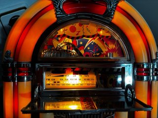 Jukebox Vintage Radio + Cassette Retro Decorativa