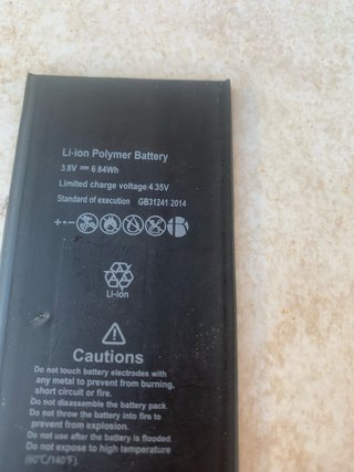 Batería Li-ion Polymer 3.8V 6.84Wh