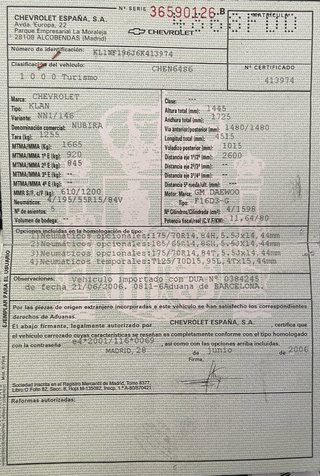 Chevrolet Nubira 2006
