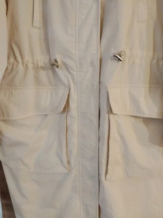Parka Zara Beige con Capucha