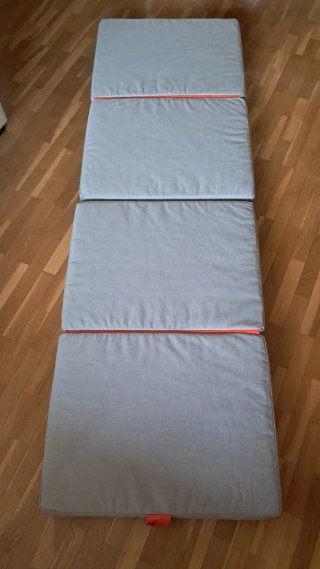 Colchón plegable IKEA Släkt gris sin usar 193x62
