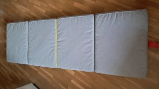 Colchón plegable IKEA Släkt gris sin usar 193x62