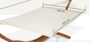 Hamaca de tela sin soporte de madera