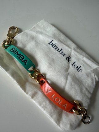 Pulsera Bimba y Lola dorada/turquesa/naranja