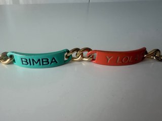Pulsera Bimba y Lola dorada/turquesa/naranja