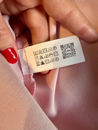 Vestido largo Zara rosa talla L