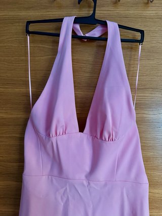 Vestido largo Zara rosa talla L