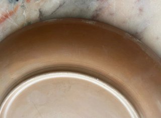 Coppia Piatti Terracotta Dipinti
