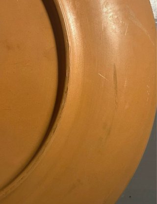 Coppia Piatti Terracotta Dipinti