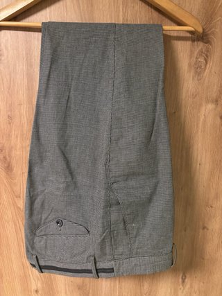 Pantalón Massimo Dutti Gris y Negro